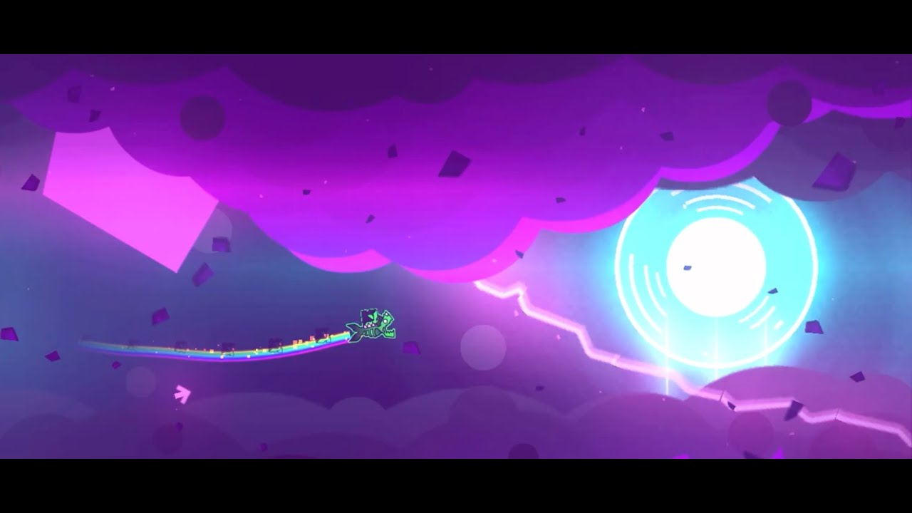 geometry dash, into the hurricane, 100% complete!