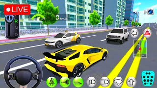 3D Driving Class Simulation || Funny Police Officer Refuel His Super Car Gas Crazy Driving Gameplay screenshot 5