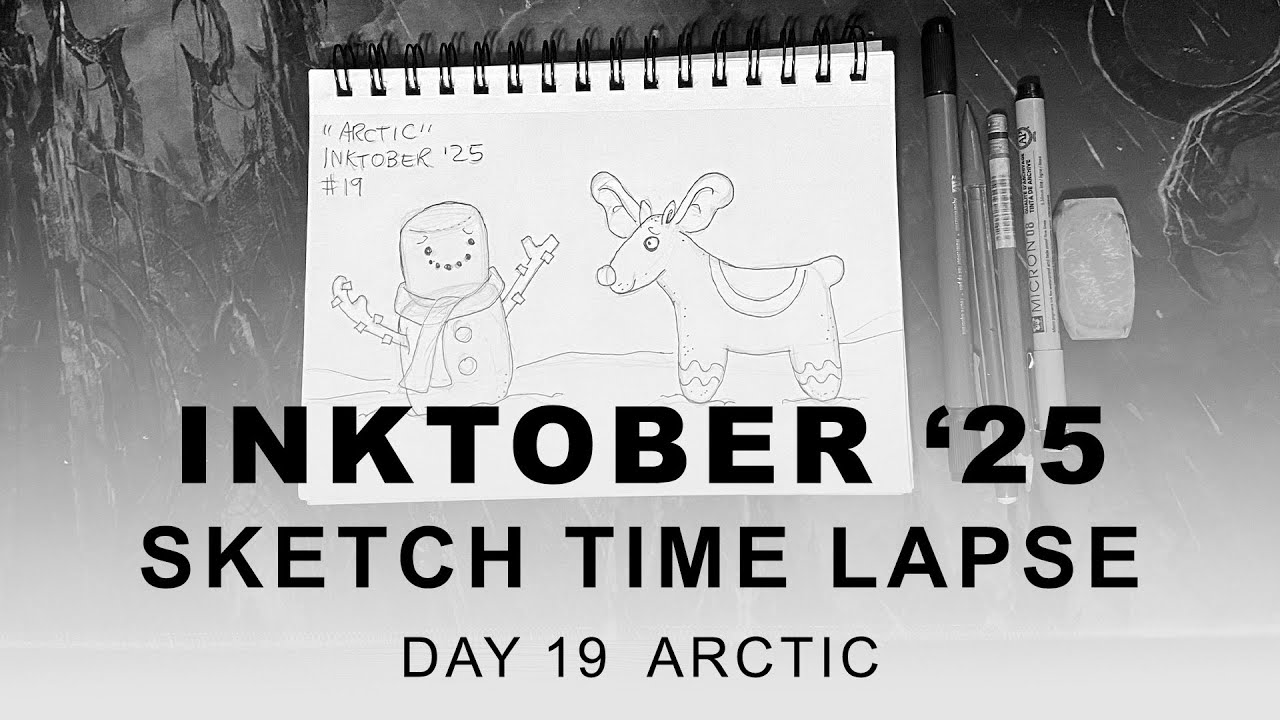 Inktober ★ Day 19 Arctic ★  Time Lapse