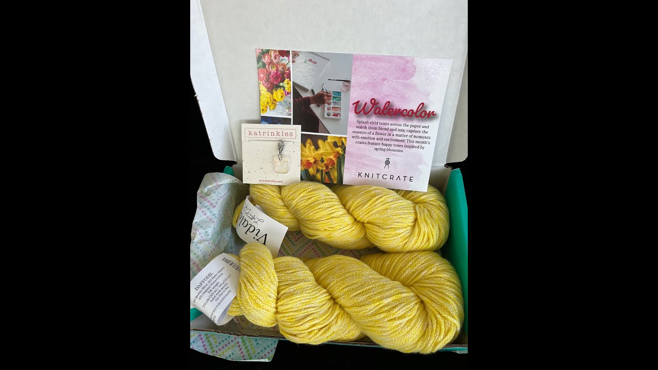 KnitCrate May 2022 Watercolor Theme 