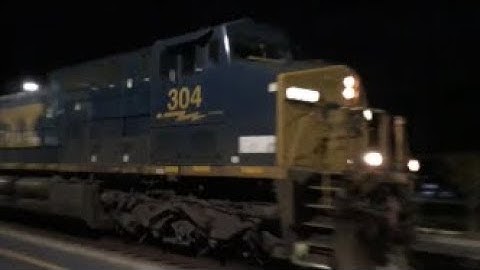 [CSXT]304 GE CW44AC & 7917 GE CW40-8 Leads A Very Long W105-13 Empty Coal Train NB In Fay NC