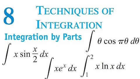 Integration by parts examples in techniques of integration |Thomas Calculus | Urdu Hindi