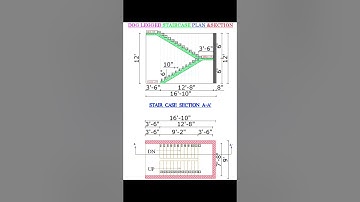 dog legged staircase details dwg. 2023