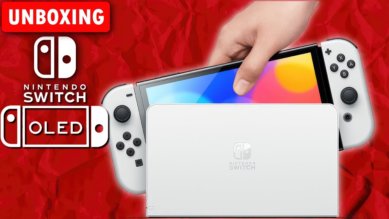 Nintendo Switch OLED (Blanche) UNBOXING + 1er DEMARRAGE YouTube