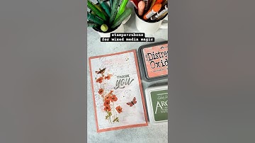 The bird song collection mixed media card #cardmakingtechnique #mixedmediaarttutorials