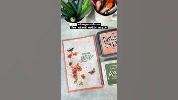 The bird song collection mixed media card #cardmakingtechnique #mixedmediaarttutorials