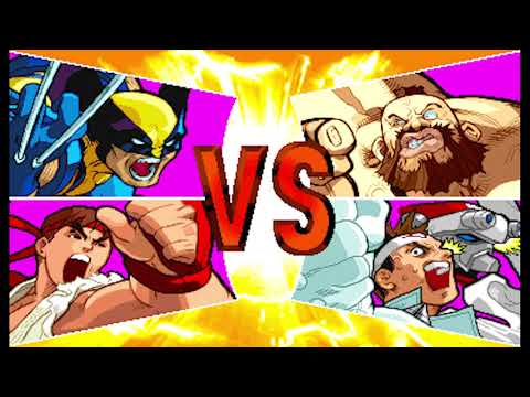 Marvel vs Capcom 1 ( Arcade ) - Ryu / Wolverine Playthrough ( Aug 1, 2020 )