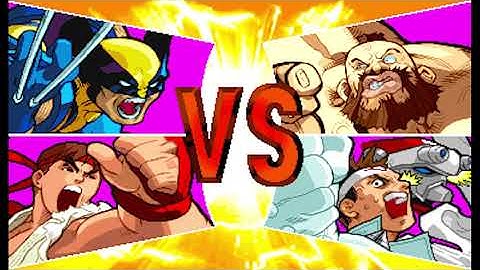 Marvel vs Capcom 1 ( Arcade ) - Ryu / Wolverine Playthrough ( Aug 1, 2020 )