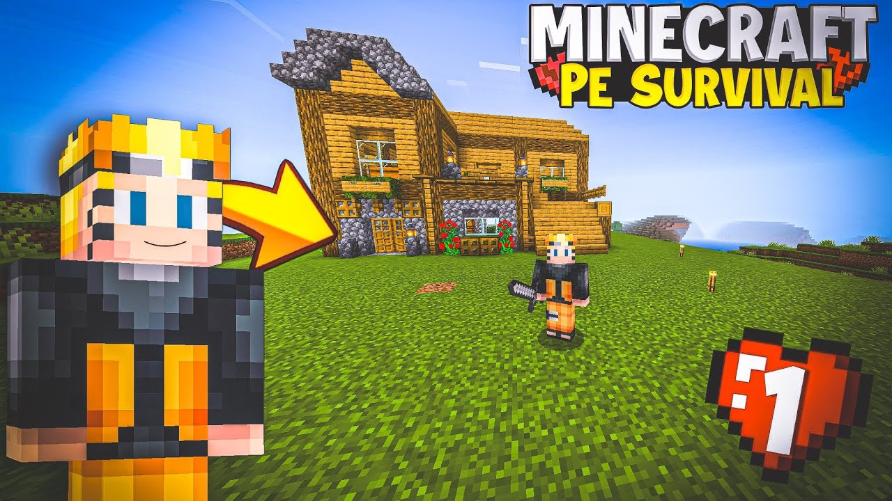 Minecraft pe Survival series ep 1 in 1.21🤩 || new journey begin (hindi ...