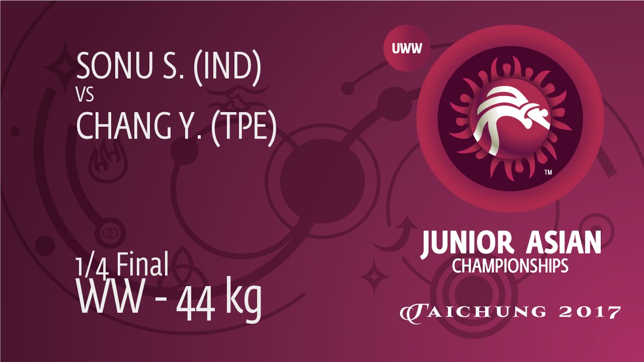 1/4 WW - 44 kg: S. SONU (IND) df. Y. CHANG (TPE), 6-3