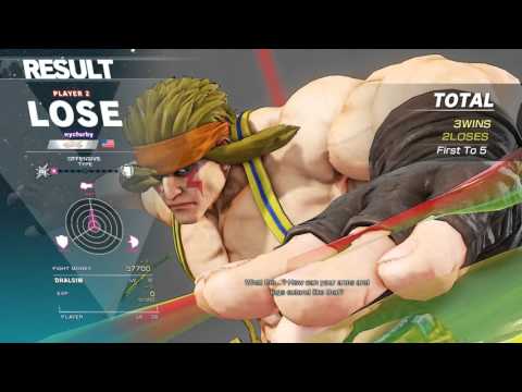 SF5 Netplay Sets - WFX 801 Strider (Alex) vs TS Sabin (Dhalsim) [720p/60fps]