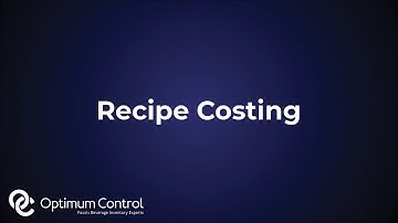 Recipe Costing | Optimum Control