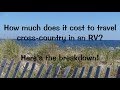 The Actual Cost of Cross-Country RV Travel