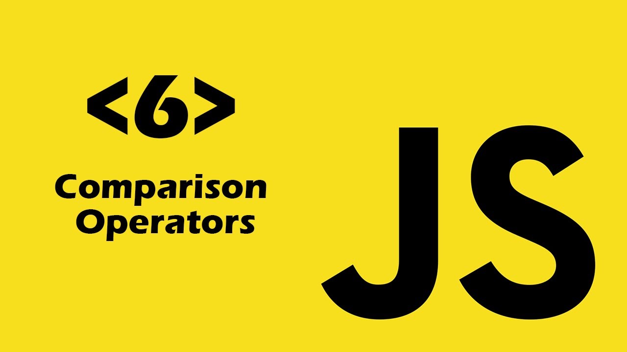 6 - JavaScript : Comparison operators بالدراجة التونسيّة - YouTube