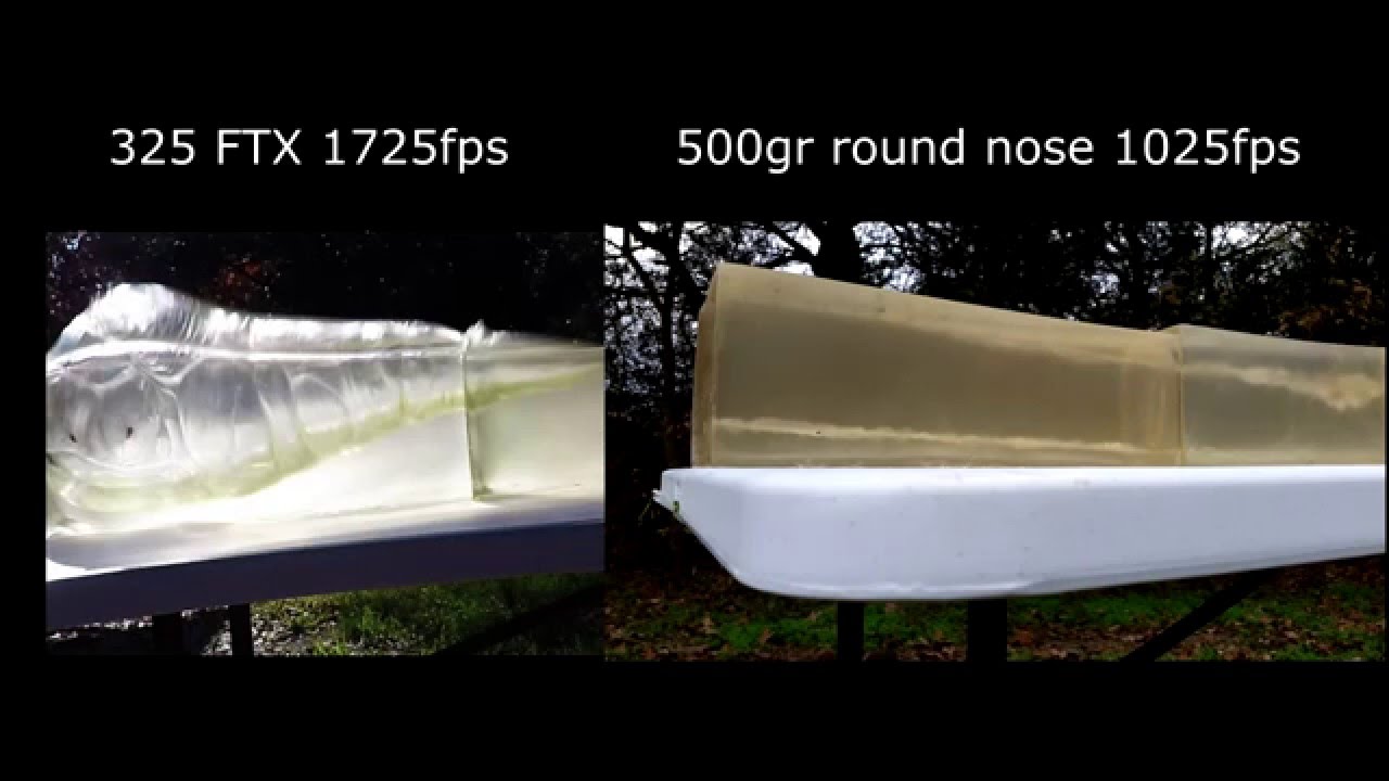 50 Beowulf vs Ballistics Gel Head.