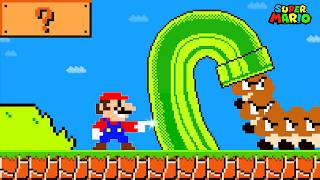 Super Mario Bros. But Mario Can Stretch Everything INFINITELY With One Touch! screenshot 5
