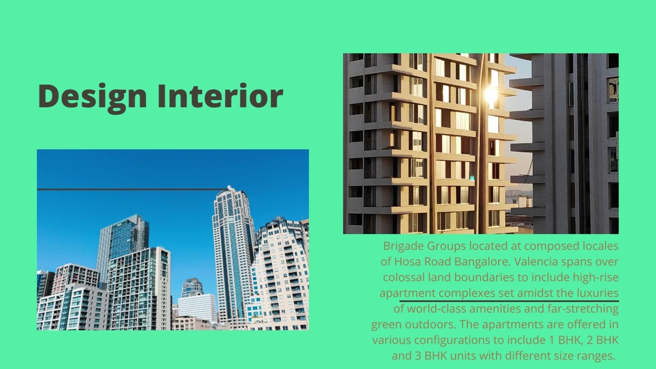 Brigade Valencia Luxury Apartments in Bangalore   luxurious 1,2,3 & 4 bedroom home