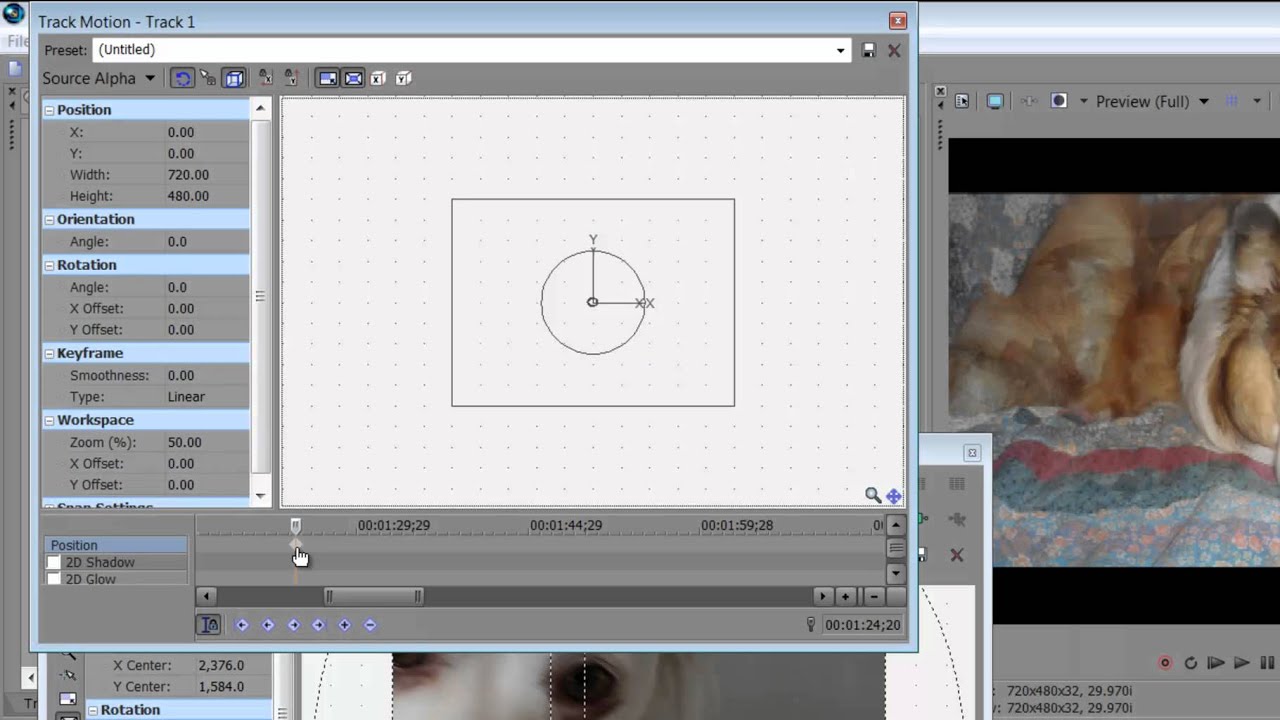 Tutorial Track Motion And The Pan Crop Tool Functions Sony Vegas Pro 11 Youtube