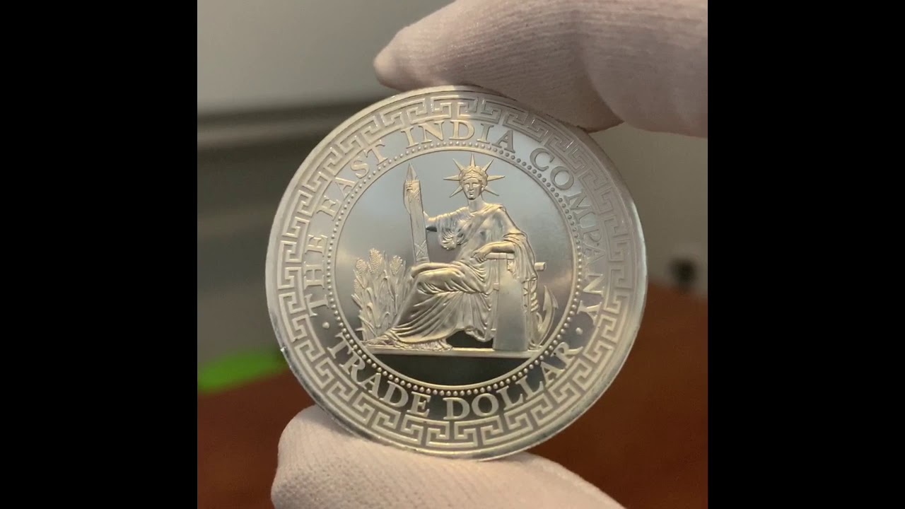 2020 St Helena 1oz Silver French Trade Dollar