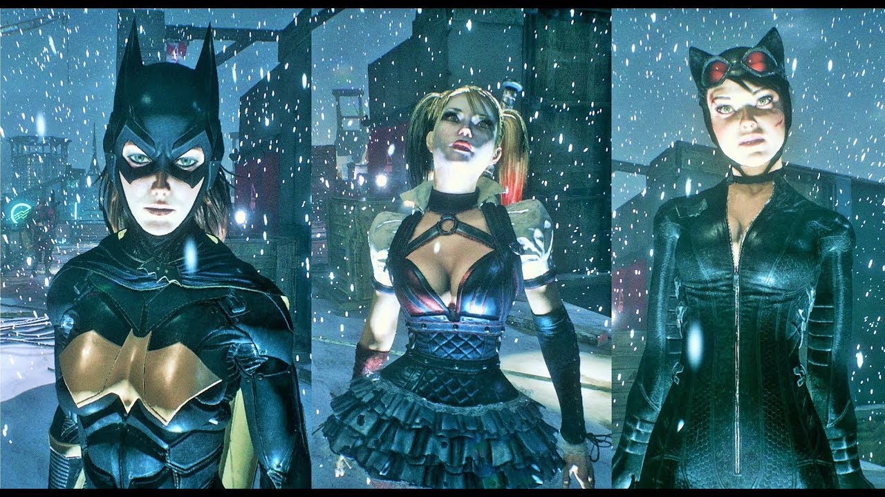 Harley Quinn vs BatGirl vs Catwomen - Batman Arkham Knight