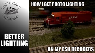 Better Lighting with ESU Loksound / Lokpilot Decoders