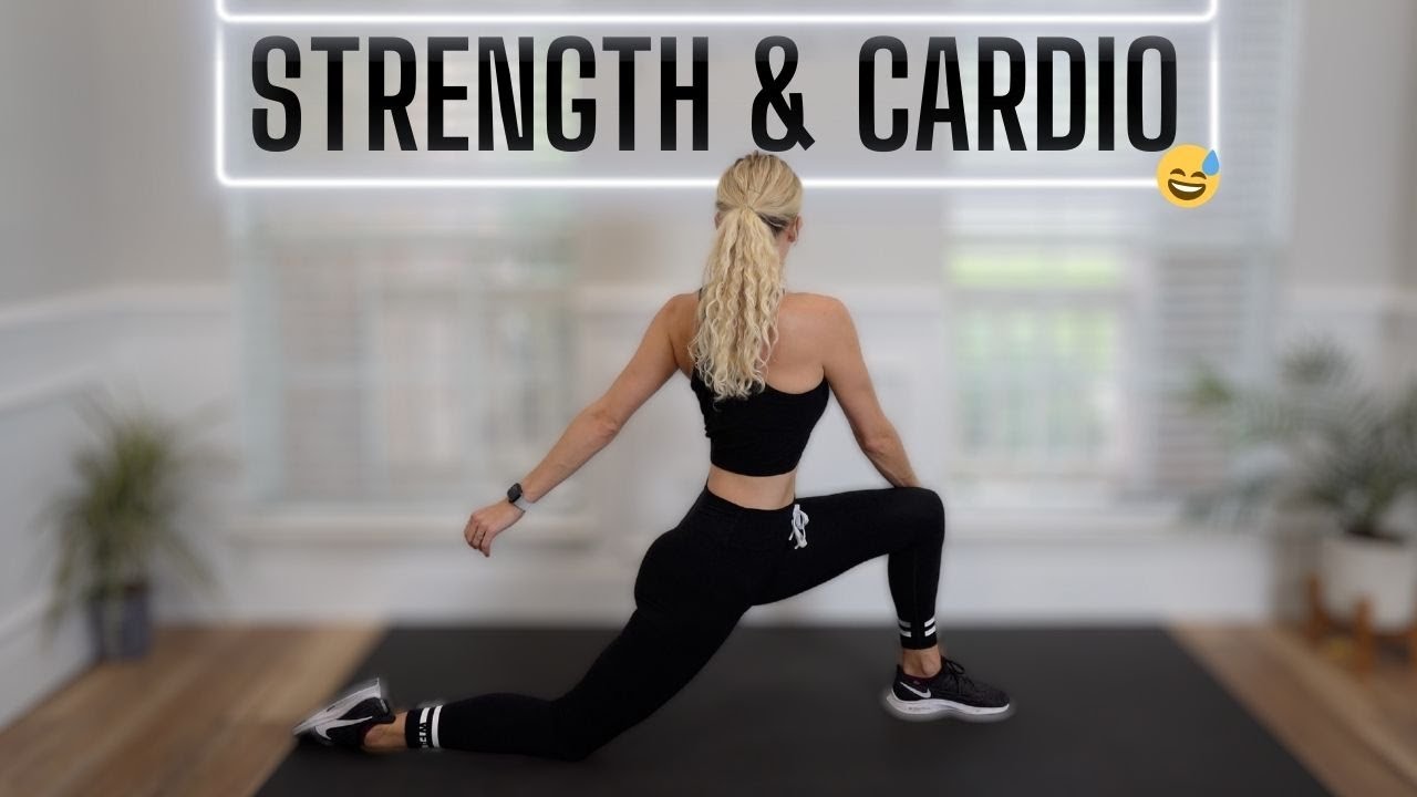 30 MIN Full Body STRENGTH AND CARDIO HIIT Workout - With Weights, No ...