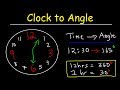 Clock Aptitude Reasoning Tricks Problems Finding Angle Between The Hands Of A Clock Given Time