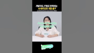 개발자, IT 담당자도 만족하는 AI 에이전트 개발 툴?!​