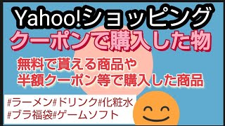 【クーポン対策】【Yahoo!ショッピング】無料商品や半額クーポンなどで購入した商品紹介 何に使うか迷うので参考に 豚骨ラーメン お茶ソフトドリンク ブラ福袋 化粧水 ゲームソフト