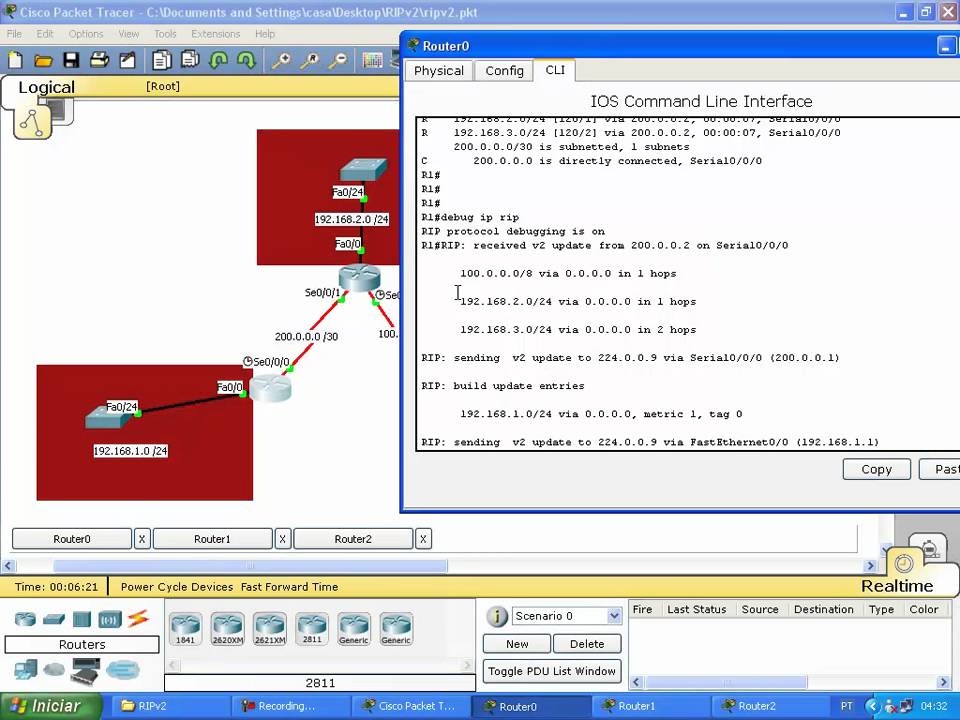 Packet Tracer Ripv2 Tutorial : Cisco : configuration du routage RIP – CEMK