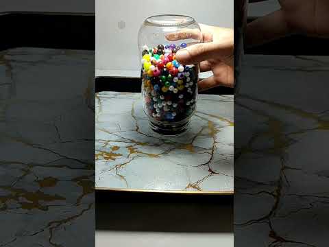Colored Beads #17 #asmr #marblerun #capcut #beads