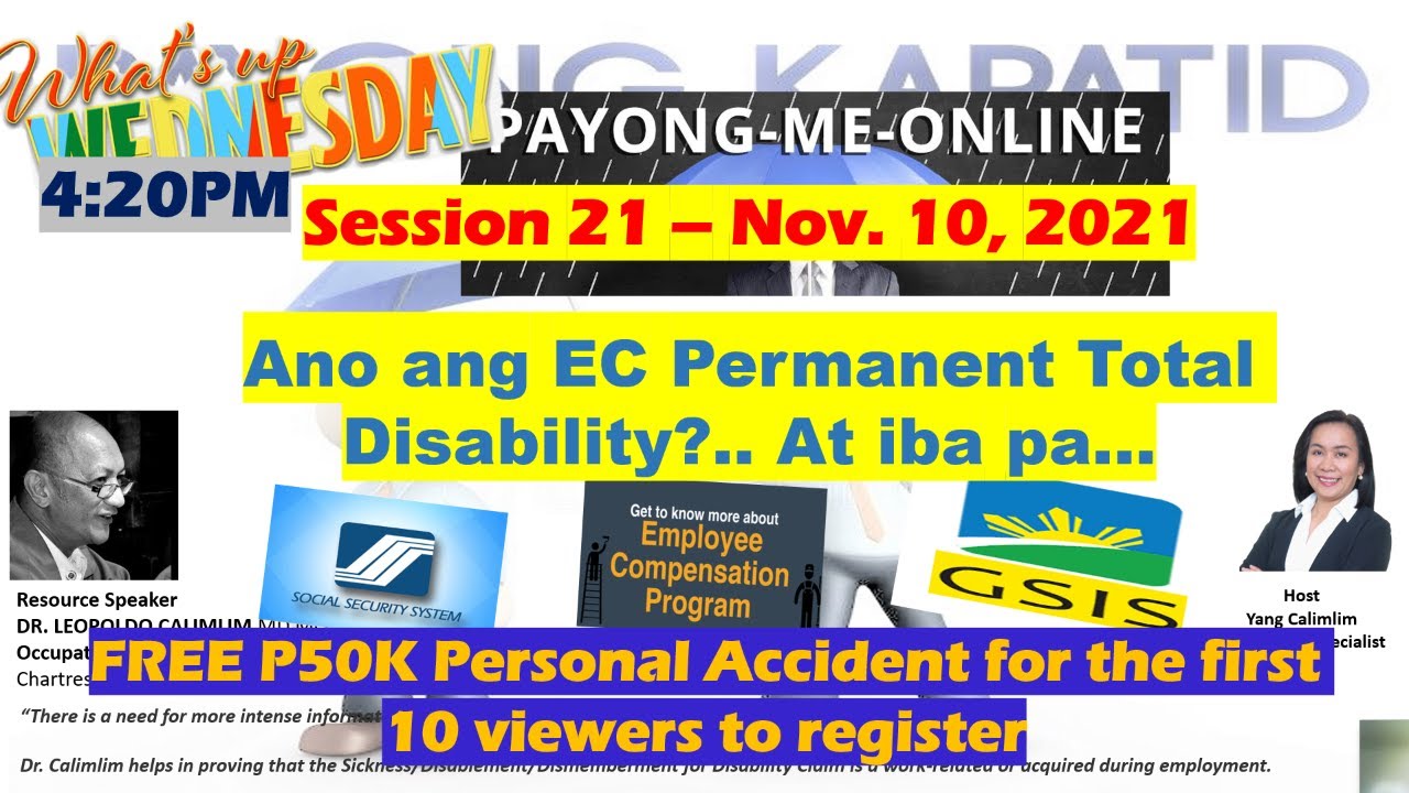 Ano Ang EC Permanent Total Disability At Iba Pa YouTube