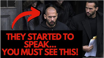 They STARTED to SPEAK - Andrew Tate Angry First Words Outside Jail