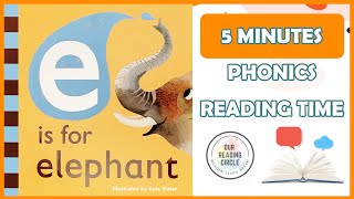 E Is For Elephant Abc Phonics Books Kids Read Aloud Letter Sounds