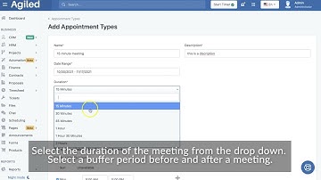 Appointment Scheduling Overview: How To Setup Appointment Toolkit in Agiled To Book Meetings.