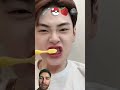 Toothpaste brush eating #eating #viral