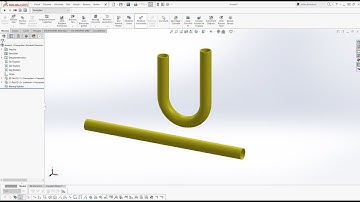 SOLIDWORKS PIPE & ROUNDBAR - BEND UNBEND (FLEX FEATURE)