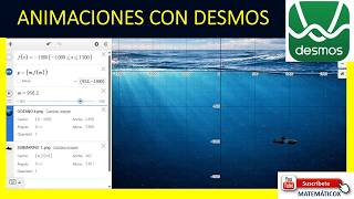 1453 ANIMACIONES CON DESMOS fx=- 1000 Movimiento de Submarino