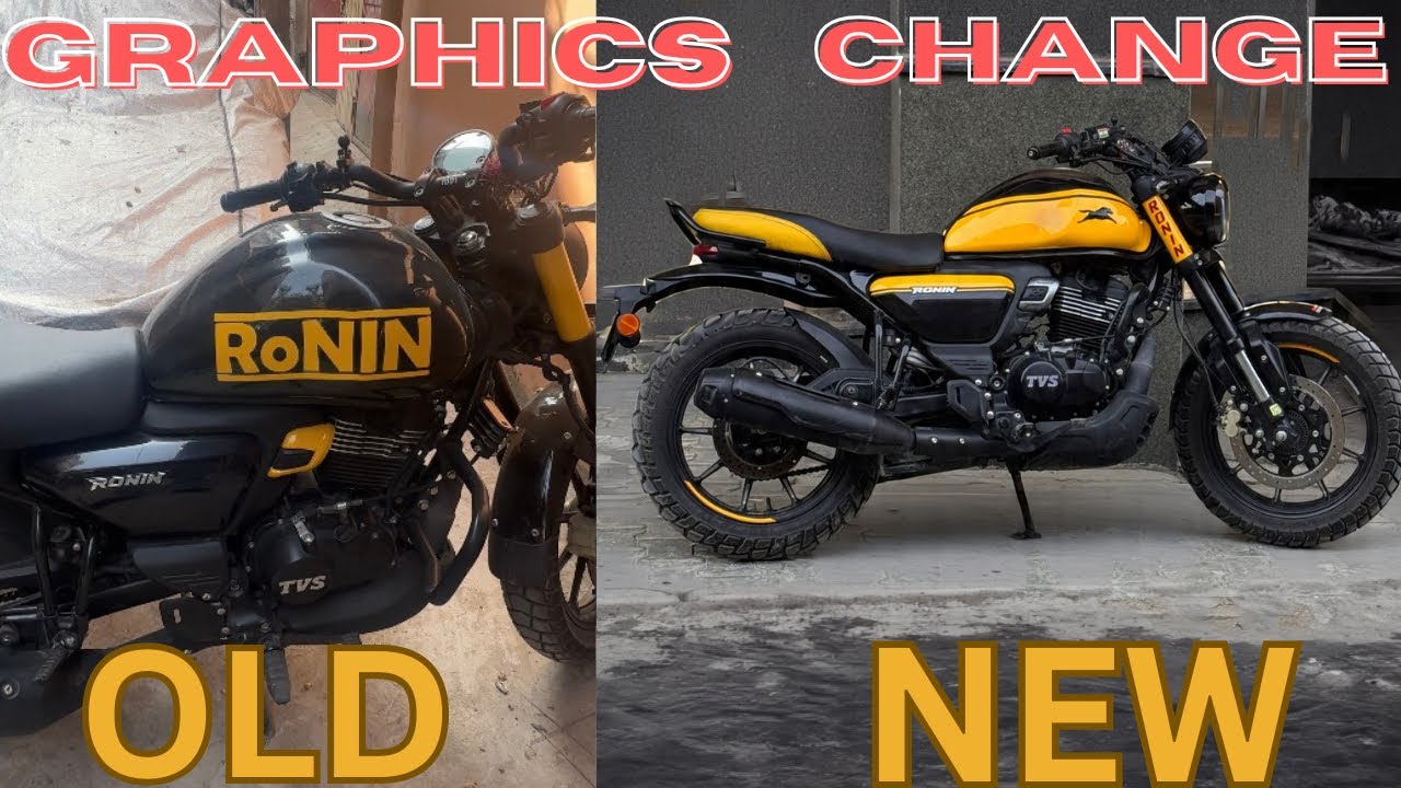 TVS RONIN 225 GRAPHIC CHANGE KARA DALA #youtubevideo #modified #tvsronin225 #@SANJEEV1001VLOGS 