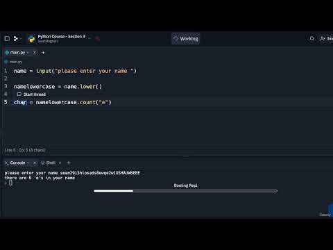 16. Python Count Method || 4. Beginner If and Else Statements || Python Professional Course