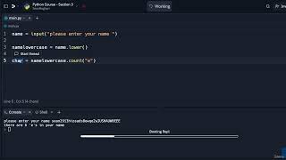 16. Python Count Method || 4. Beginner If and Else Statements || Python Professional Course