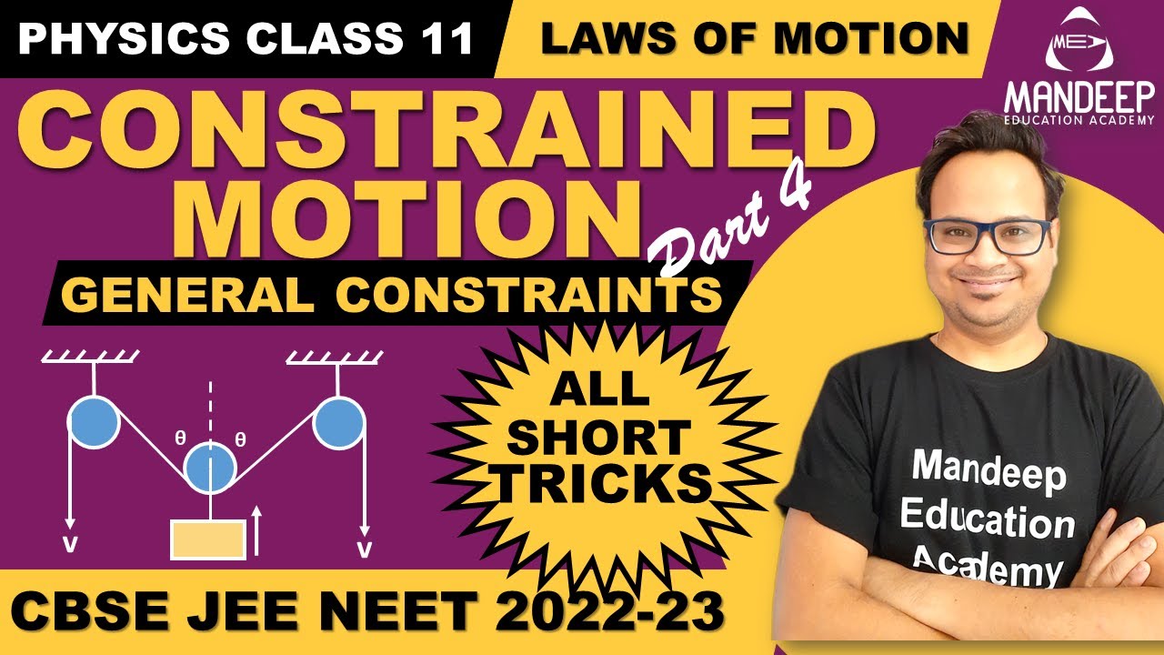 LOM 13 || General Constraint Motion || 11 Class Physics || NEET JEE ...