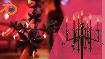 Petta Motion Poster Candle Stand Modelling In Blender |Arun Sv