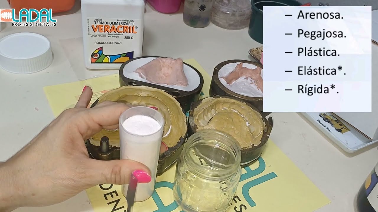 Caso Prótesis parciales acrílicas EMPACADO RECORTE Y PULIDO VIDEO 7