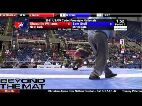 Cadet Freestyle 285 - Sam Stoll (MN) vs. Shaquille...