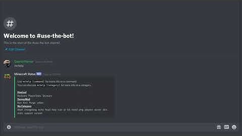 Minecraft Status (Discord Bot) trailer