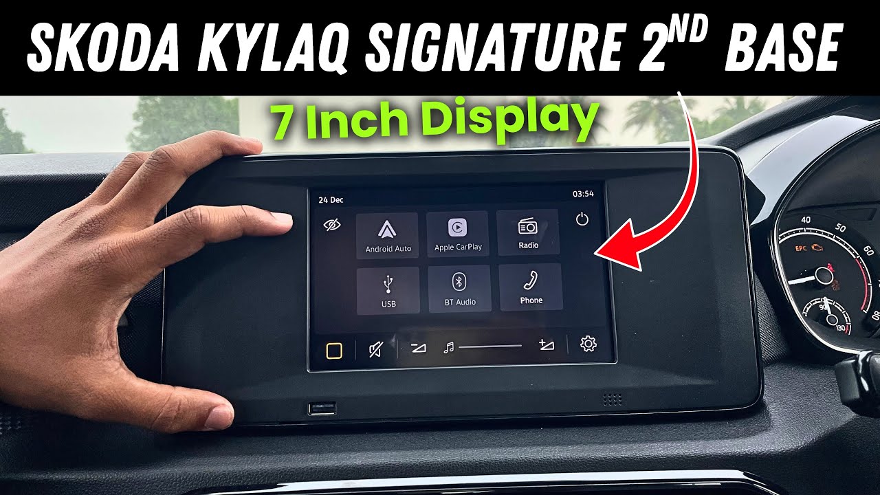 Skoda Kylaq Signature 2nd Base🔥Model 7 inch Screen All Features Explained