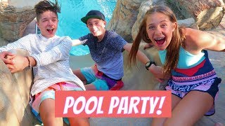 POOL PARTY WITH JUST TEENS! | BROCK AND BOSTON