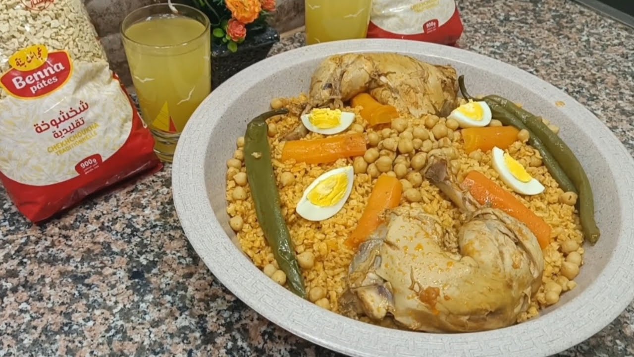 جيتكم بواحد المنتوج جديد ونظيف وهي شخشوخة تقليدية تتباع في اكياس وطيب على حبة وماتتعجنش ويضاعف حجمها