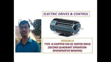 Type-B Chopper fed DC Motor Drive-Second Quadrant Operation- Regenerative Braking Control-Session 21